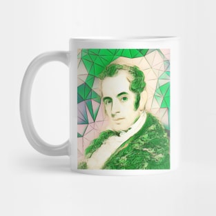 Washington Irving Green Portrait | Washington Irving Artwork 7 Mug